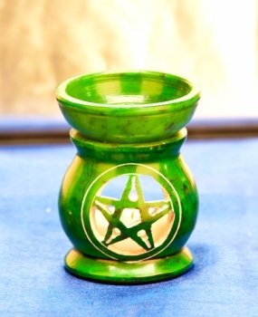 Aromalampe Pentagramm grün